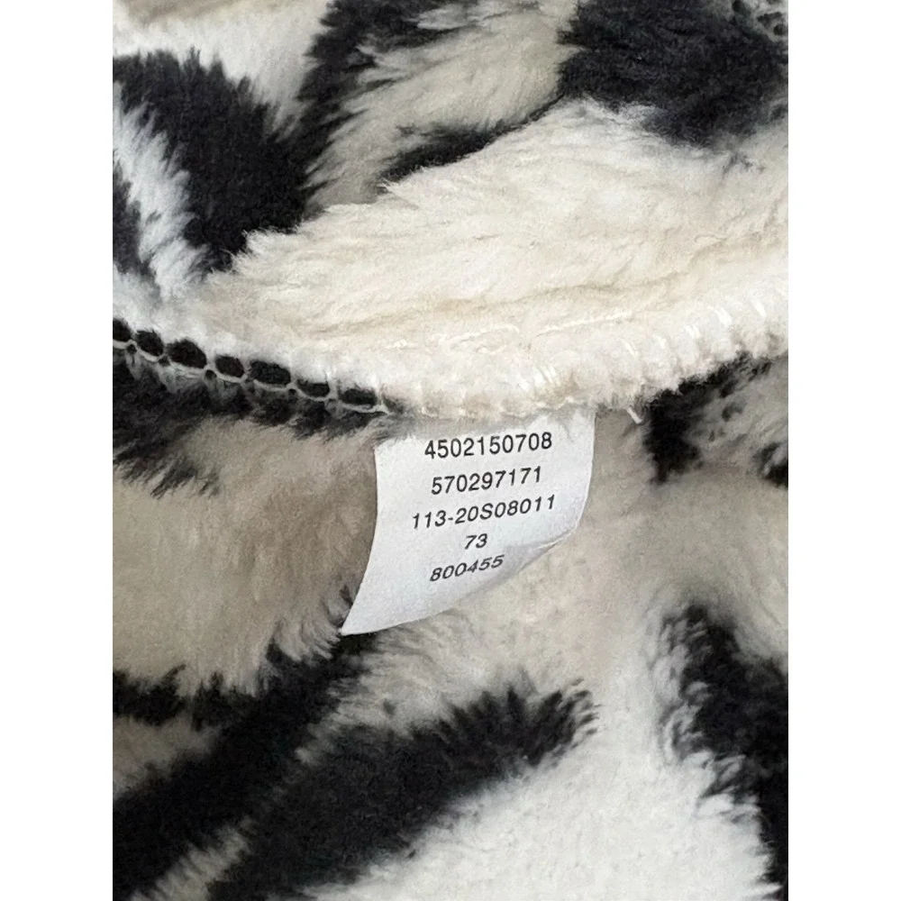 SOMA Wildest Dreams‎ Short Plush Animal Print Tie Bathrobe Size L/XL Gorgeous